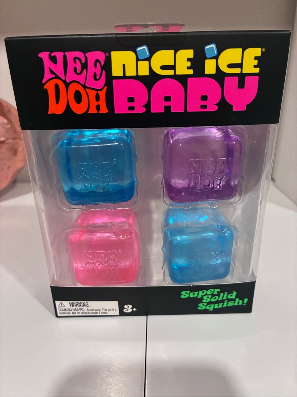 Needoh Nice Ice Baby Cube 4 Pack Squishies -NWT! Sealed in Box!